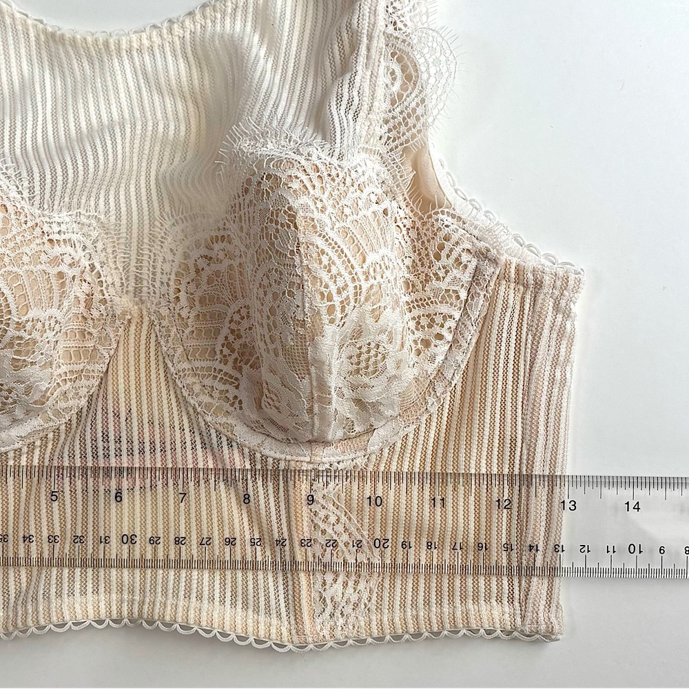 Victoria’s Secret‎ Dream Angels Lined Stretch Lace Demi Bustier Camisole Bra 34C - Picture 9 of 15